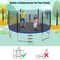 Trampoline Safety Enclosure Net Replacement Foldable Durable Weather-Resistant